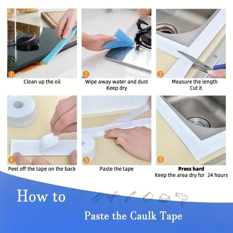 Instant Mold-Proof Seal: Heavy-Duty Waterproof Caulk Tape 3pcs（Buy 2 Get 1 Free）